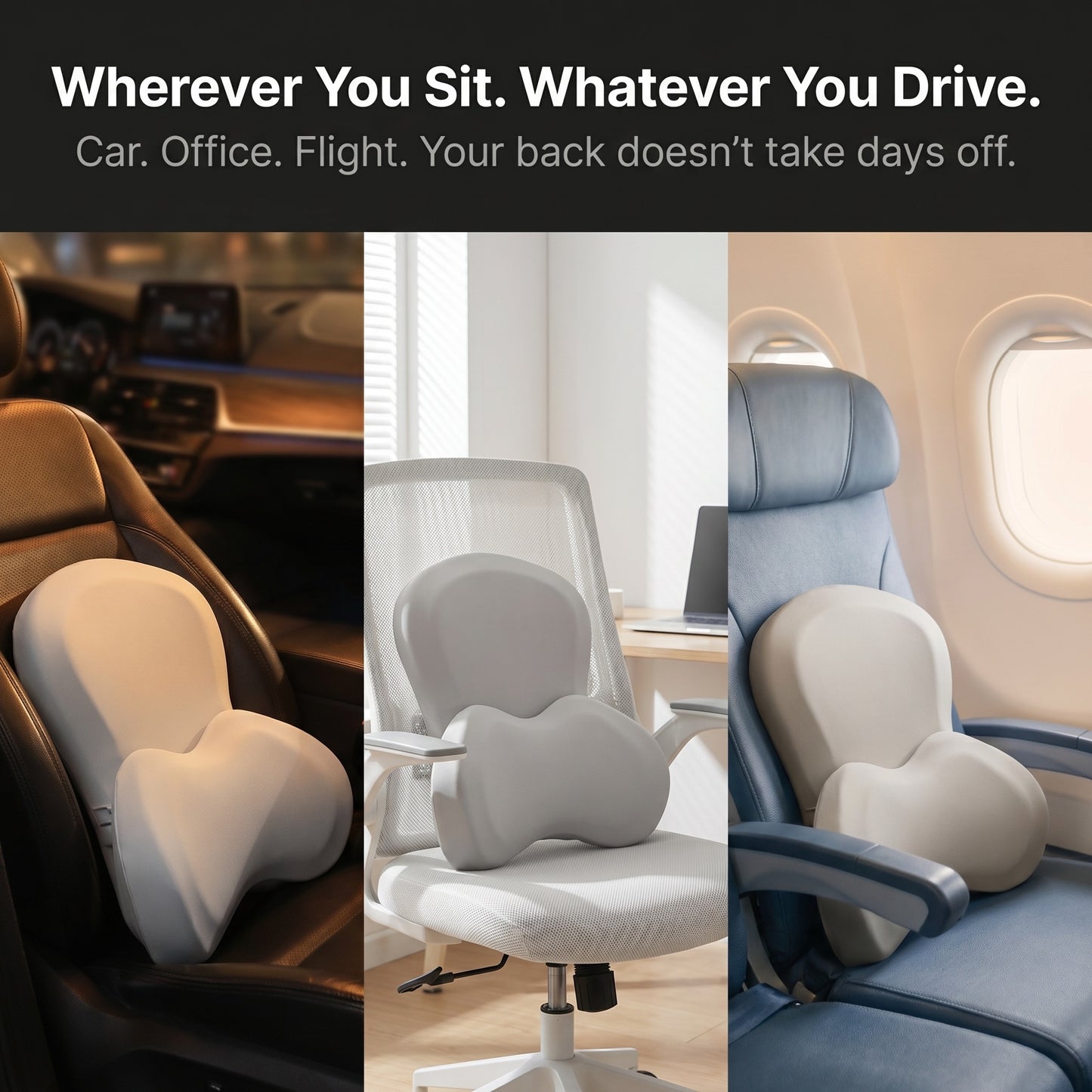 Lumbar Support Car Seat Cushion