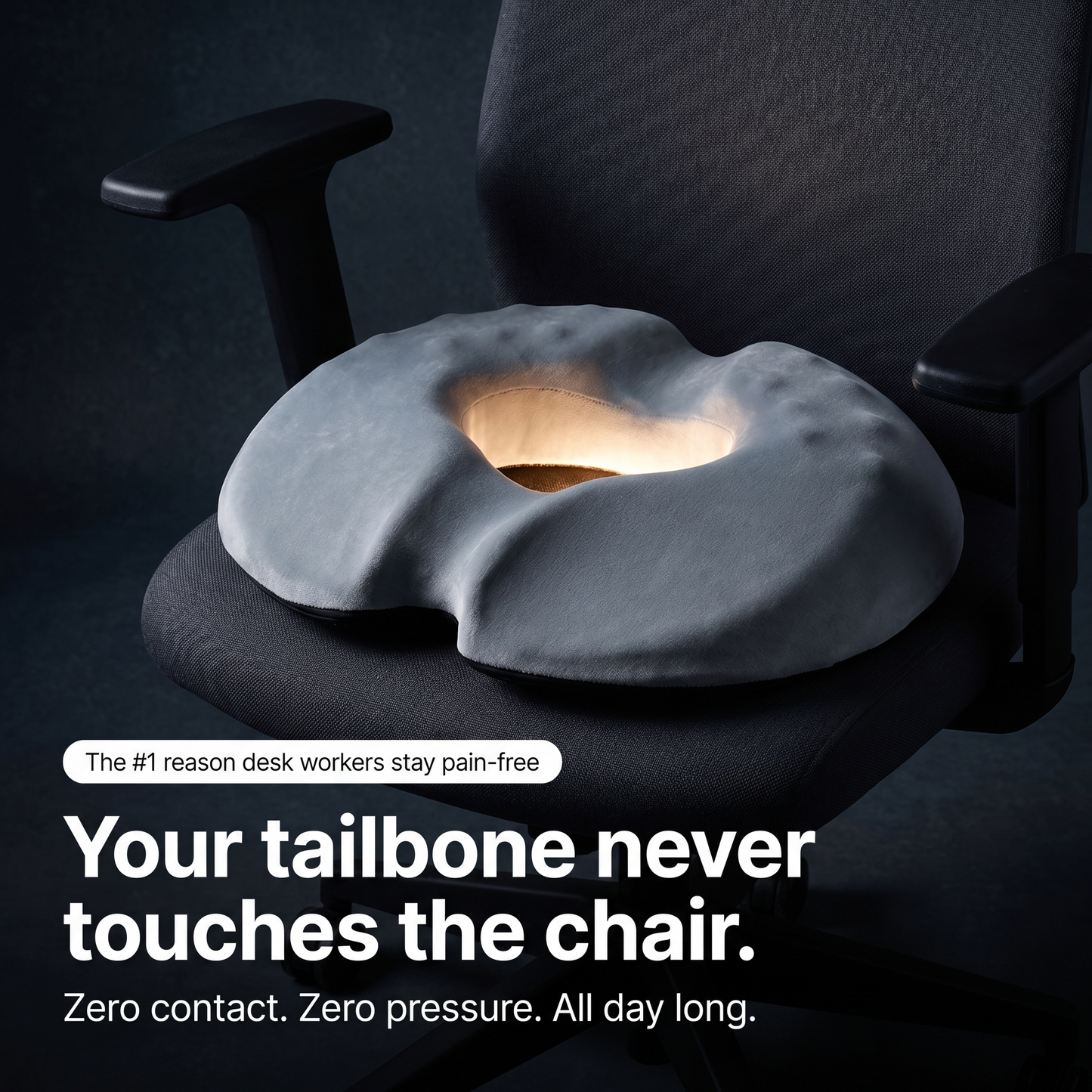 Memory Foam Thickened Round Seat Cushion