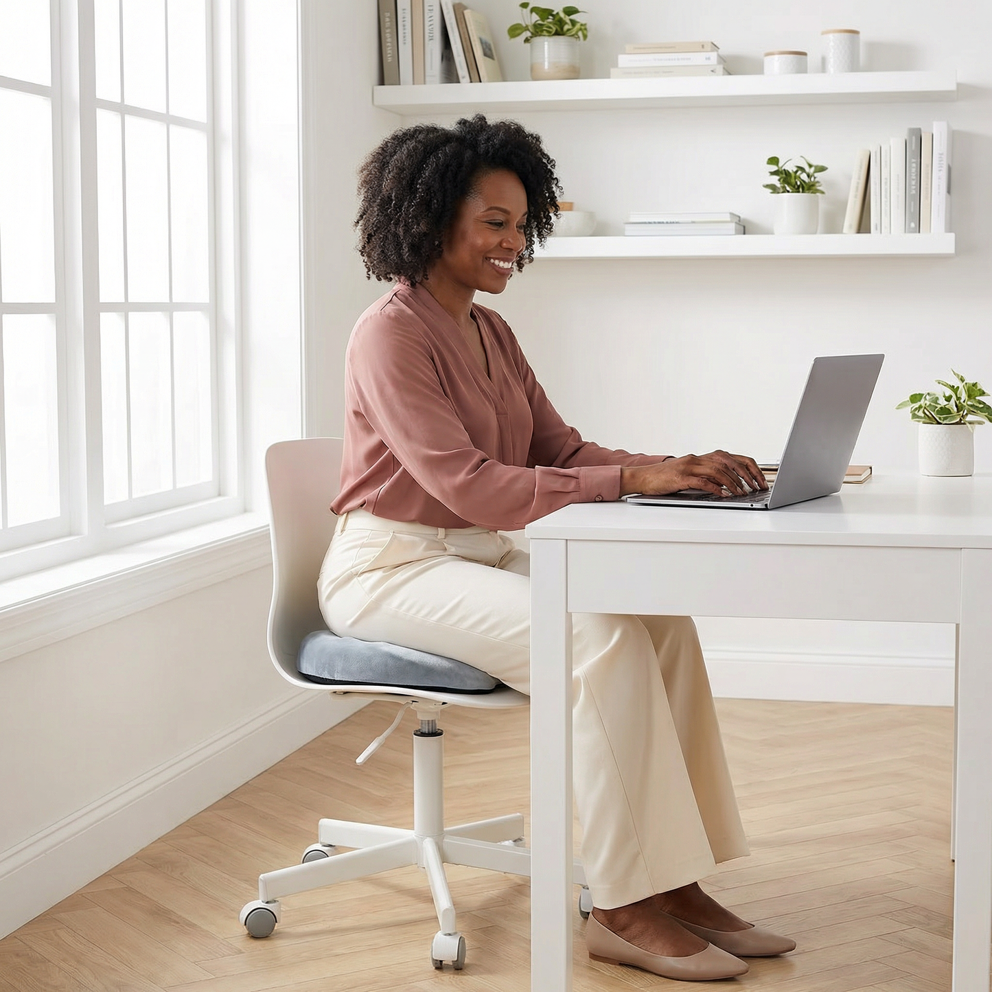 Memory Foam Thickened Round Seat Cushion