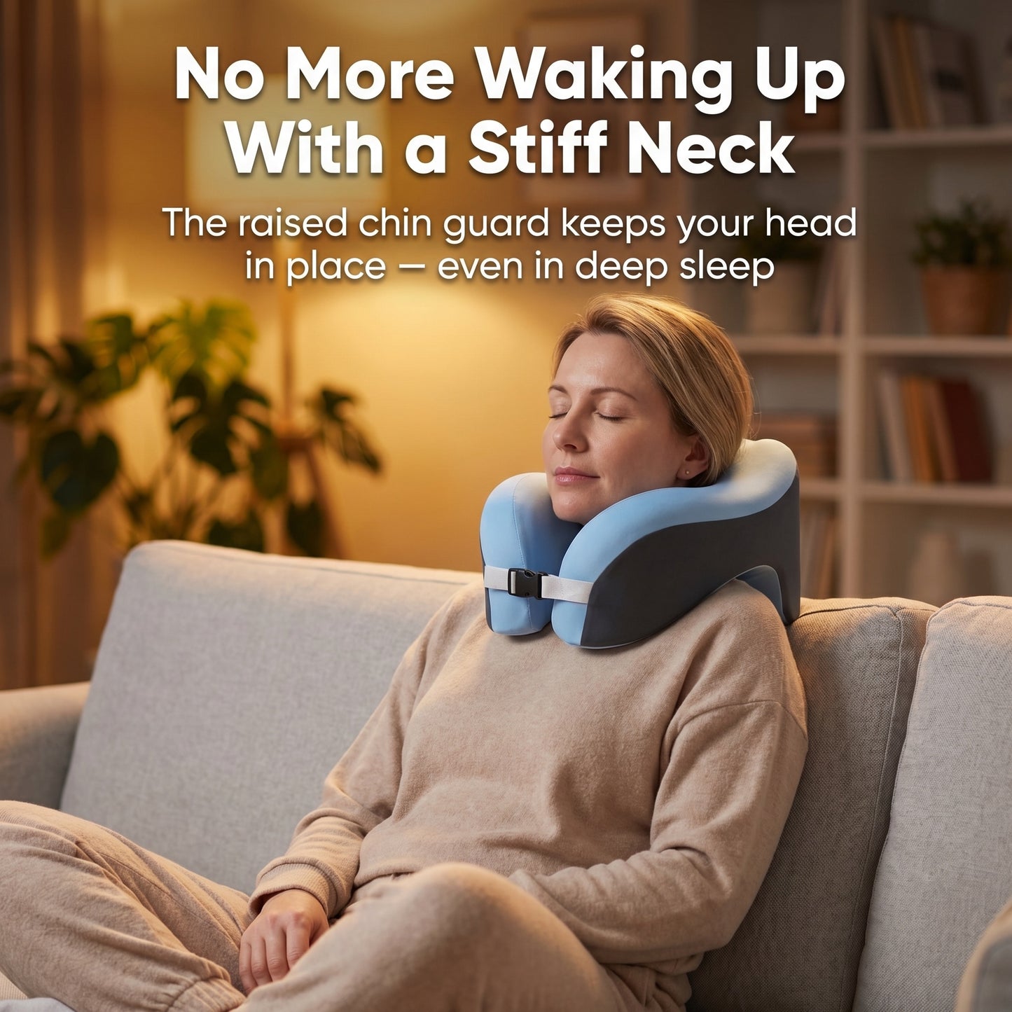 U-Shape Pure Memory Foam Neck Pillow