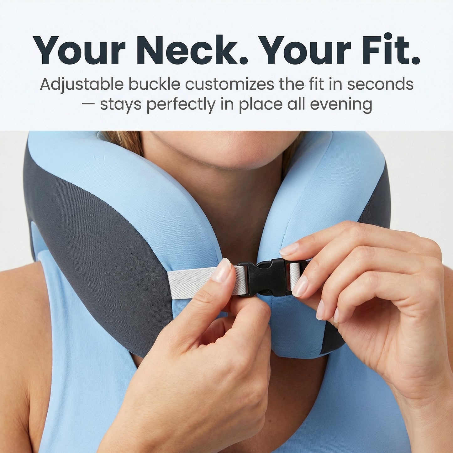 U-Shape Pure Memory Foam Neck Pillow